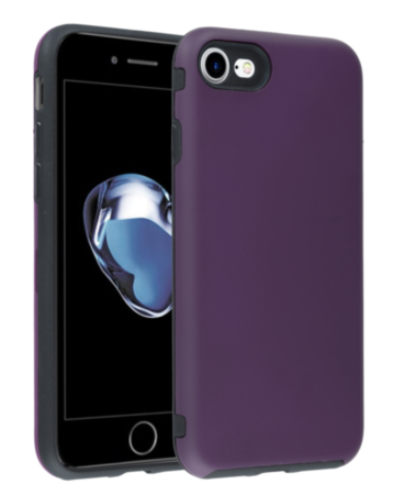 Full Cover New Design Silicone Case - PURPLE for iPhone 7 / 8 (Only Ground Shipping)