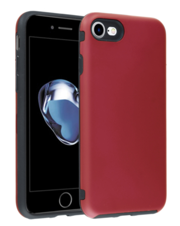 Full Cover New Design Silicone Case - RED for iPhone 7 / 8 (Only Ground Shipping)