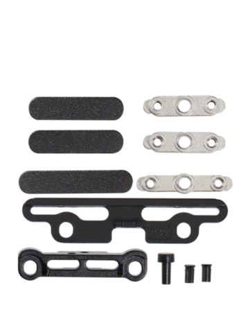 Full Button And Bracket Set for iPad Pro 11" 5th Gen (2024) / Pro 13" 7th Gen (2024) (11 Piece Set) (BLACK)