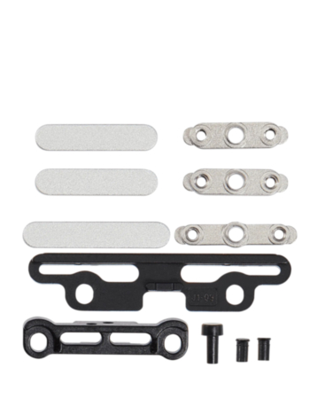 Full Button And Bracket Set for iPad Pro 11" 5th Gen (2024) / Pro 13" 7th Gen (2024) (11 Piece Set) (SILVER)