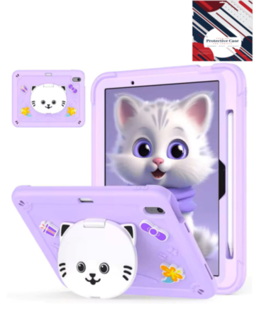 Shockproof Kickstand Case with Pen Slot - PURPLE for iPad 10 2022 (10.9") / iPad 11 (A16) (Only Ground Shipping)