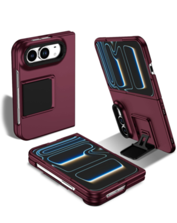 Square Kickstand Case for iPhone Duo (Burgundy) (Only Ground Shipping)