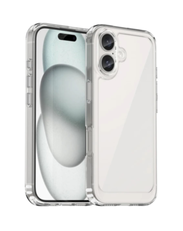 iPhone 16 Plus Hybrid Case with Air Cushion Technology (CLEAR) (Only Ground Shipping)
