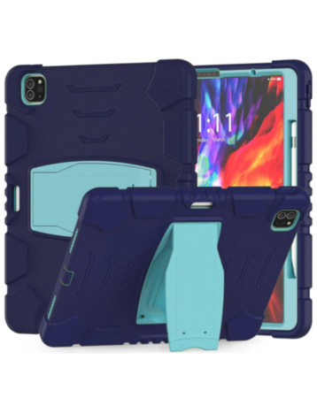 Full Body Protection Stand Case - NAVY BLUE for iPad Pro 13 (7th / 2024) (Only Ground Shipping)