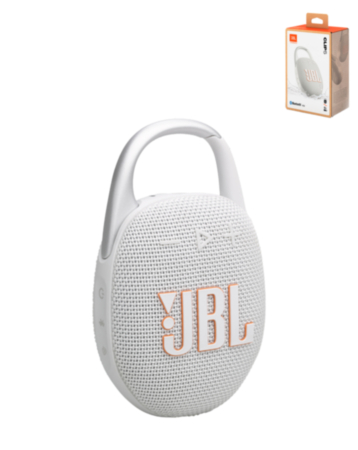 JBL Clip 5 Ultra-Portable Waterproof Speaker - WHITE (Only Ground Shipping)