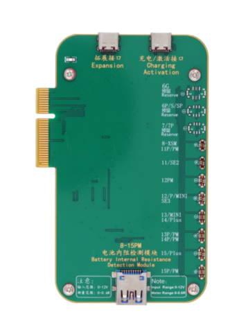 Grab the wholesale deals on the JCID Battery Internal Resistance Detection Module for reading and writing battery or cell data on iPhone 8 to 15 Pro Max.