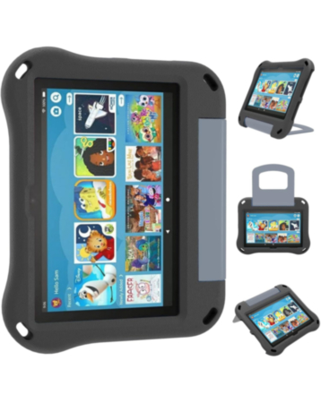 Lightweit Shockproof EVA Case with Handle Stand - BLACK for Kindle Fire Max 11 (2023) (Only Ground Shipping)