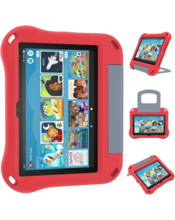 Lightweit Shockproof EVA Case with Handle Stand - RED for Kindle Fire Max 11 (2023) (Only Ground Shipping)