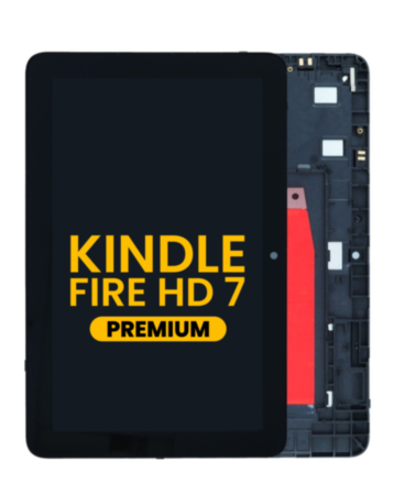 LCD Assembly with Frame for Amazon Kindle Fire HD 7 (12th Gen / 2022) (B096WJFX8M)(Premium)
