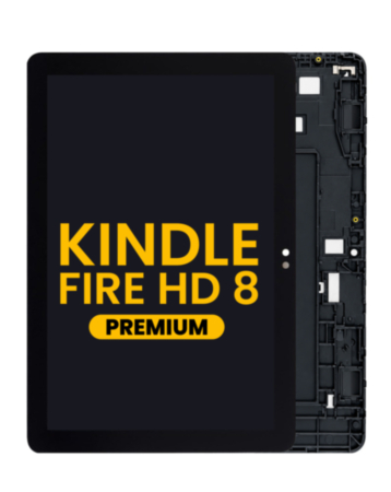 LCD Assembly with Frame for Amazon Kindle Fire HD 8 (10th Gen / 2020) (K72LL3 - K72LL4) (Premium)