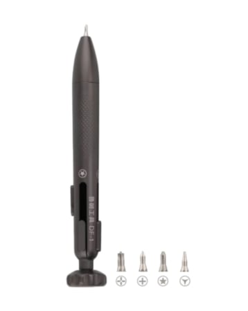 LUBAN 4-in-1 Dongfeng Screwdriver Pen Can Flexibly Switch Four Heads (0.6 / 0.8 / 1.2 / 2.5) (BLACK) (Only Ground Shipping)