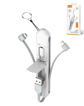 LDNIO LC130 3in1 Travel Charging Cable Set (Only Ground Shipping)