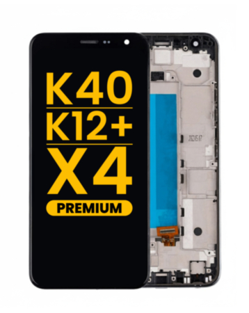 LCD Assembly with Frame for LG K40 (X420) / K12 Plus / X4 (2019) (BLUE) (Premium)
