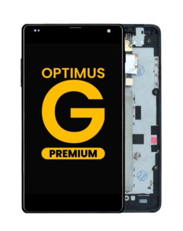 LCD Assembly with Frame for LG Optimus G (E970) (BLACK) (Premium)