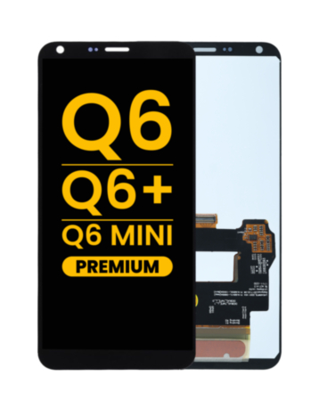 LCD Assembly without Frame for LG Q6 / Q6 Plus / G6 Mini (M700 / X600) (BLACK) (Premium)