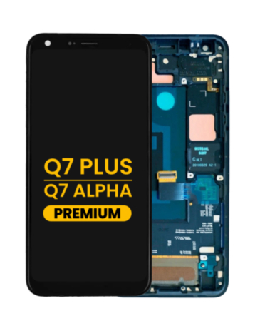 LCD Assembly with Frame for LG Q7+ / Q7 Alpha (LMQ610) (BLUE) (Premium)