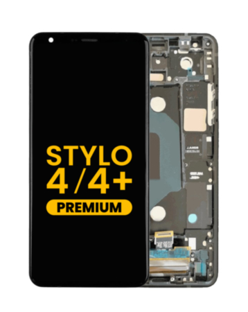 LCD Assembly with Frame for LG Stylo 4 Plus / Stylo 4 (BLACK) (Premium)