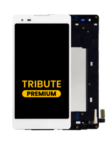 LCD Assembly with Frame for LG Tribute (LS676) (WHITE) (Premium)