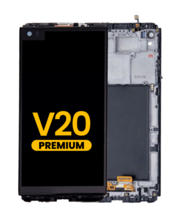 LCD Assembly with Frame for LG V20 (H910) (BLACK) (Premium)