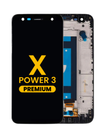 LCD Assembly with Frame for LG X Power 3 (K220) (BLACK) (Premium)