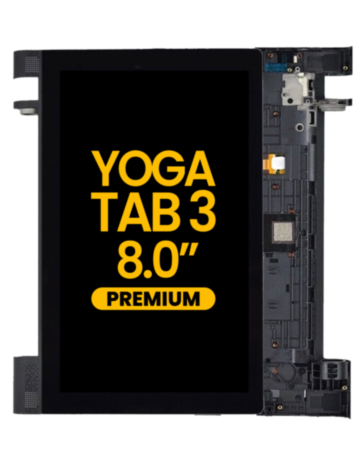 LCD Assembly with Frame for Lenovo Yoga Tab 3 8.0" (YT3-850) (BLACK) (Premium)