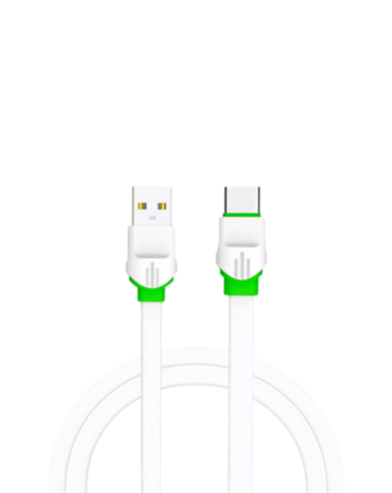 LDNIO LS33 USB A-C Cable for Quick Charge and Data Transfer (6ft) (12W) (WHITE) (Only Ground Shipping)