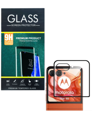 Back Tempered Glass for Motorola Razr 2024 / Razr 50 (XT2453 / 2024) / Razr 2025 / Razr 60 (XT2553 / 2025) / Razr 2026 / Razr 70 (XT2657 / 2026) (3D Curved / 1 Piece)