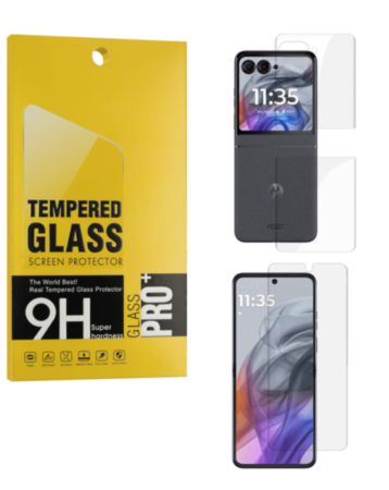 Flexible Screen Protector for Motorola Razr 2024 / Razr 50 (XT2453 / 2024) (3 Piece Set)