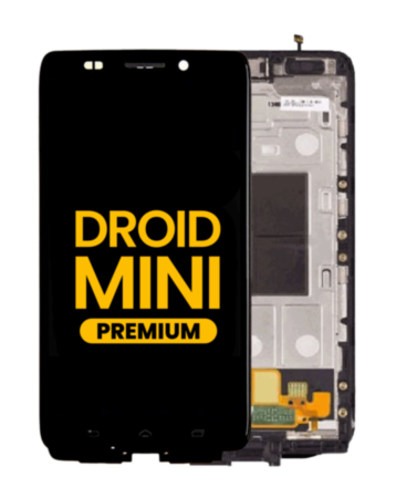 LCD Assembly with Frame for Motorola Droid Mini (XT1030) (BLACK) (Premium)