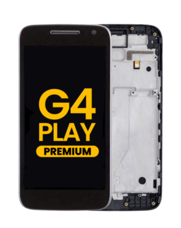 LCD Assembly with Frame for Motorola Moto G4 Play (XT1601 / 1062 / 1603 / 1604 / 1607 / 1609) (BLACK) (Premium)
