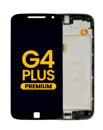 LCD Assembly with Frame for Motorola Moto G4 Plus(XT1640 / 1641 / 1642 / 1644) (BLACK) (Premium)