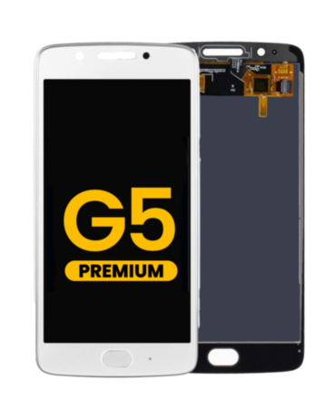 LCD Assembly without Frame for Motorola Moto G5 (XT1670) (WHITE) (Premium)
