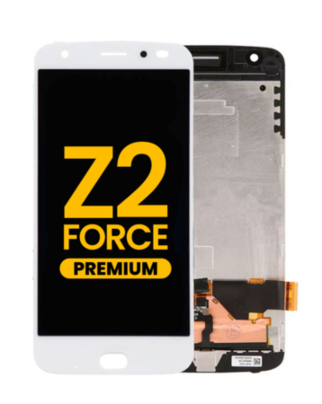 LCD Assembly with Frame for Motorola Moto Z2 Force (XT1789) (WHITE) (Premium)