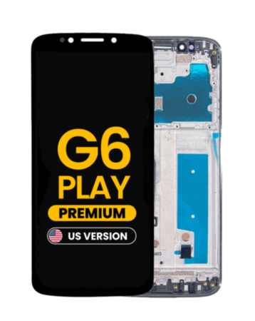 LCD Assembly with Frame for Motorola Moto G6 Play (XT1922-6-7-9) (US Version) (BLACK) (Premium)