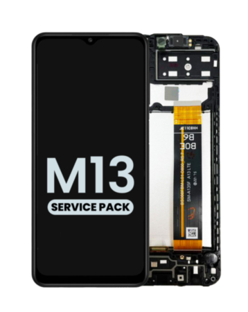LCD Assembly with Frame for Galaxy M13 4G (M135 / 2022) (Service Pack)