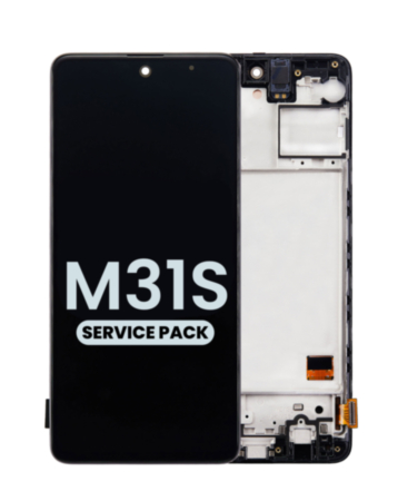 LCD Assembly with Frame for Galaxy M31s (M317 / 2020) (Service Pack)