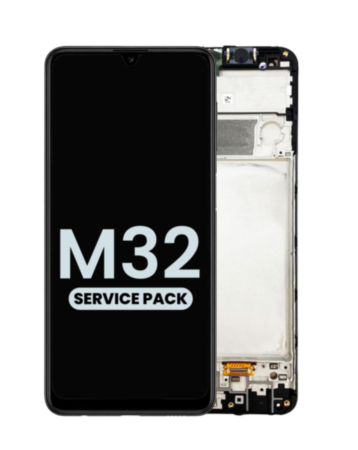 LCD Assembly with Frame for Galaxy M32 (M325 / 2021) (Service Pack)