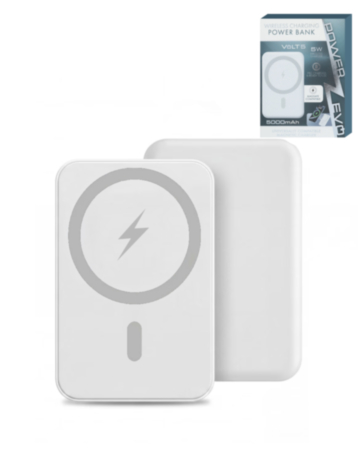 MagSafe Wireless Charging Power Bank (5000mAh) (WHITE) (Only Ground Shipping)
