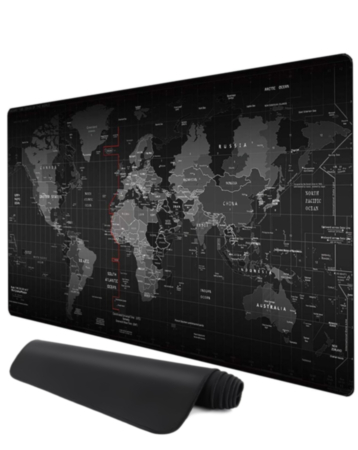 World Map Locked-Edge Mouse Pad (90x40cm) (2mm Thickness) (Only Ground Shipping)