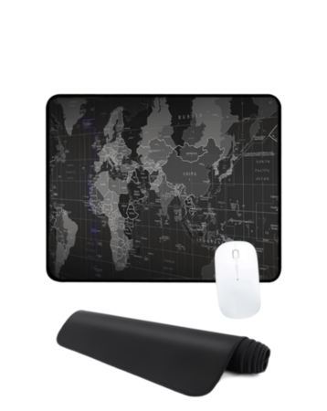 World Map Locked-Edge Mouse Pad (26x21cm) (2mm Thickness) (Only Ground Shipping)