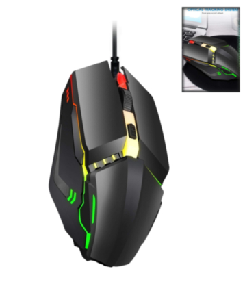4 Button 7 Color RGB Wired Gaming Mouse (Only Ground Shipping)