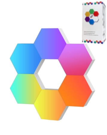Touch-Controlled Modern Hexagonal LED Wall Lights (6 Pack) (Only Ground Shipping)