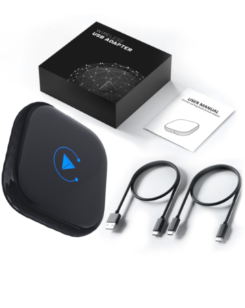 Wired to Wireless Dual Channel Carplay Adapter for IOS and Android (Only Ground Shipping)