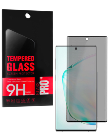Privacy Tempered Glass for Galaxy Note 10 (Case Friendly / 3D Curved / Anti-Spy / 1 Piece)