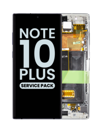 OLED Assembly with Frame for Galaxy Note 10 Plus N975 (AURA WHITE) (Service Pack)