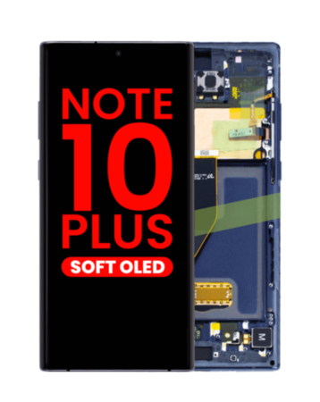 OLED Assembly with Frame for Galaxy Note 10 Plus N975 (AURA BLUE) (Aftermarket OLED)