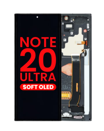 OLED Assembly with Frame for Galaxy Note 20 Ultra N985 / N986 (MYSTIC BLACK) (Aftermarket OLED)