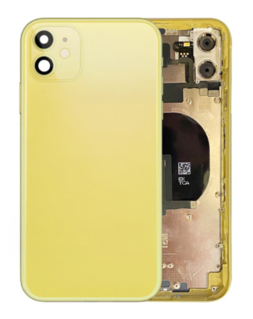 Back Housing Frame with Small Components Pre-Installed for iPhone 11 (YELLOW) (OEM Pull A Grade)