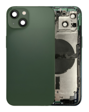 Back Housing Frame with Small Components Pre-Installed for iPhone 13 (GREEN) (US Version) (OEM Pull A Grade)