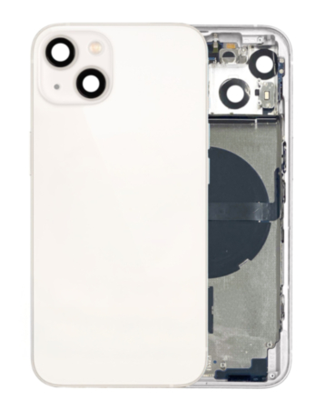 Housing Frame with Small Parts Pre-Installed for iPhone 13 (WHITE) (International) (OEM Pull A Grade)
